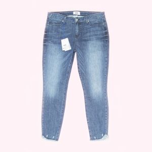 NEW Paige Verdugo Ankle Fray Distressed Skinny Jeans